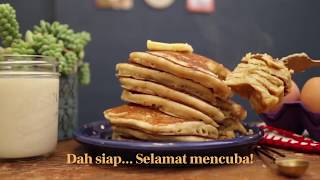 Resepi dan Cara buat Pancake paling Gebu dan lembut step by step!