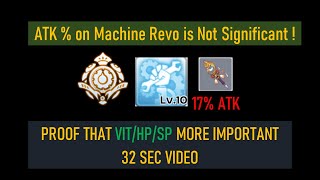 ATK% ON MACHINE REVO LB IS NOT SIGNIFICANT ! HERE IS THE PROOF