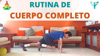 🏋️‍♀️RUTINA de CUERPO COMPLETO en CASA!🏡