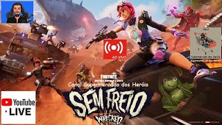 Live 346 - Fortnite: Sem Freio - C5 T3 - Ao Vivo - Canal Supermercado dos Heróis é Surreal 👑😎🤣