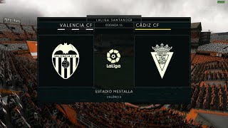 valencia x cadiz cf modo carreira la liga Santander fifa 22 patch fifa mania