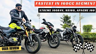 Pulsar ns160 vs Apache 160 vs Xtreme 160r 4v. |Best 160cc Bike|