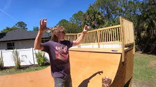 How to make a mini ramp part 9: Railing the decks and finishing touches!