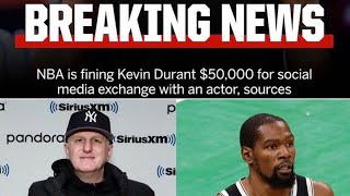 N.B.A. Fines Kevin Durant for ‘Derogatory’ Social Media Spat.