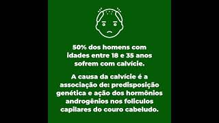 50% dos homens de 18 a 35 anos já sofrem de calvície