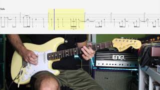 Deep Purple - Knocking at Your Back Door and outro solo guitar lesson