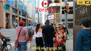 Walking Tour Younge St. Toronto 4K | Virtual Tour Downtown Toronto Younge St.  Canada