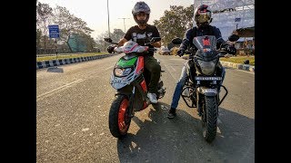 Hornet 160 vs Aprilia SR 150 - Drag Race