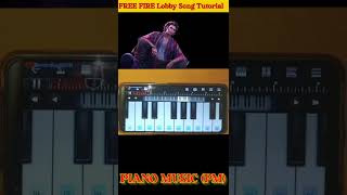 Free Fire New Lobby Song Piano Tutorial/#shorts