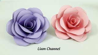 Cách làm Hoa Hồng bằng giấy đơn giản nhất | DIY Paper Roses Tutorial | Liam Channel