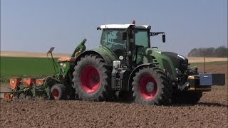 Fendt 828 & 927 am Grubbern und Maislegen [HD]