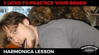 Blues harmonica lesson - 3 licks to improve your harmonica bends