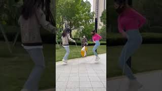 A Doggie Jump Rope?? Chinese Girls Join The Fun