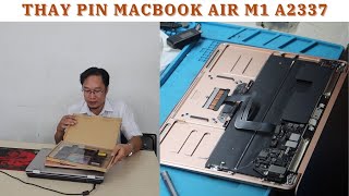 Thay Pin Macbook Air M1 A2337 lấy liền cho anh Amit