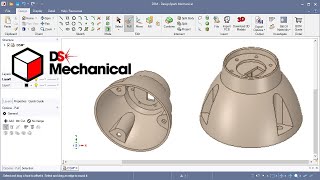 DesignSpark Mechanical #15 Direct Modeling:  Plastic part design.