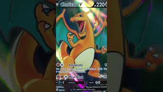 Charizard V fire type pokemon hp= 220