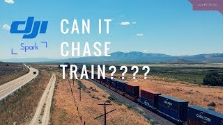 dji Spark : Chasing a moving train