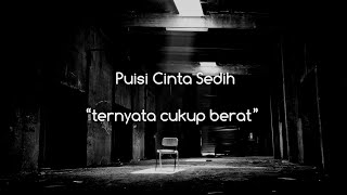 puisi cinta sedih