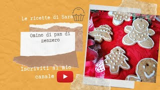 Omino di pan di zenzero e decorazioni di Natale.