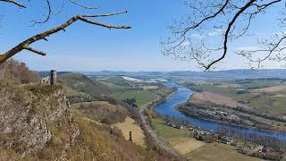 Kinnoull Hill Tower & Kinnoull Hill Park (Summit Viewpoint) - Scotland - April 2021 - 4K