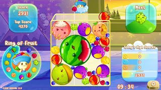 My Suika Game ( Watermelon Game ) gameplay Drop Fruits Satisfying game #47