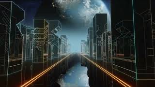 Futuristic City - Synthwave Motion Graphics Background Video