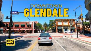 Driving Downtown Glendale - Los Angeles California [4k]