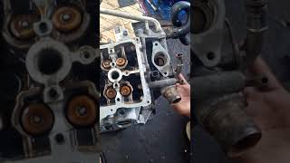 grand livina over heat   turun cylinder head  valve bocor