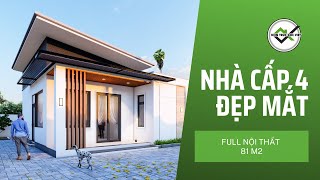 Nhà đẹp cấp 4 81 m2  đầy đủ nội thất rất tuyệt vời