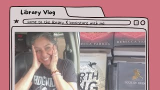 Library Vlog - Come to the library and bookstore with me