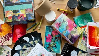 Watercolour backgrounds, oracle decks, art cards, and artist inspiration.