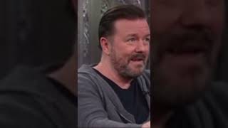 RICKY GERVAIS FUNNY MOMENT ON BEING AN ATHEIST 😂 watch till the end! #shorts #short #youtubeshorts