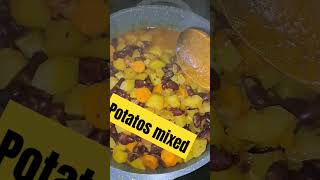 #fry potatos  #add carrots  #potatos, tomatos  #red beans #majuniorscooking