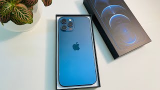 Apple iPhone 12 Pro Max Pacific Blue Unboxing !