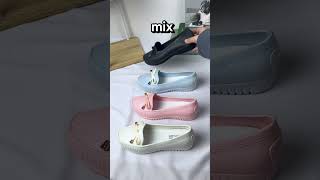 Sepatu Jelly Wanita Flatshoes Kekinian | Style Motif Tali Pita | SPT-32 #shorts #shortvideo