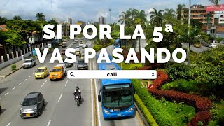 Un paseo en drone por la emblemática Calle 5 de Cali