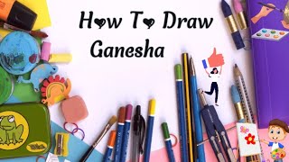 How to draw Ganesha