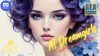 Ai Goddesses, Dreamgirls in 8K 3D VR180 - meet them up close, face-to-face!