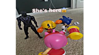 Yp movie :Sonic meets Amy 😱#sonicthehedgehog #amyrose #blackpanther #pacman #funny