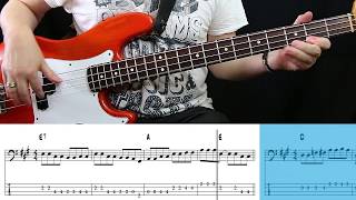 Stevie Ray Vaughan - Love Struck Baby (Bass cover with tabs)