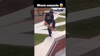 Risking It All For A Controversial Skateboard Trick 😮 BIG FAIL WARNING ⚠️ #skate #fail #shorts