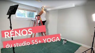 Rénovations du studio de yoga 55+ YOGA - Étape par étape