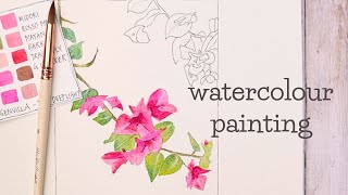 Bougainvillea - step by step