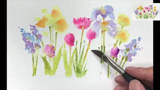 Paint Simple Flowers in Watercolours!