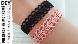 DIY COMO HACER PULSERAS FÁCIL Y RÁPIDO | PULSERAS DE HILO EN MACRAMÉ