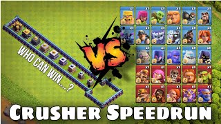 Crusher Speedrun (Use All Troops) | Clash of Clans #clashofclans #coc #supercell