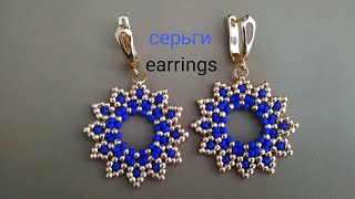 Earrings. Серёжки из бисера. МК