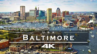 Baltimore - USA 🇺🇸 - by drone [4K]