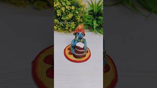 DIY Easy Clay Krishna Idol Making Idea ✨ #artandcraft #diy #trending #shorts #clayart #viral