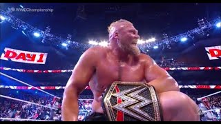 WWE DAY 1 2022 REVIEW BROCK LESNAR WINS WWE CHAMPIONSHIP, EDGE VS THE MIZ, BECKY LYNCH VS LIV MORGAN